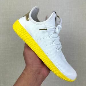🟡 adidas Tennis HU "Pharrell White Yellow" 8W